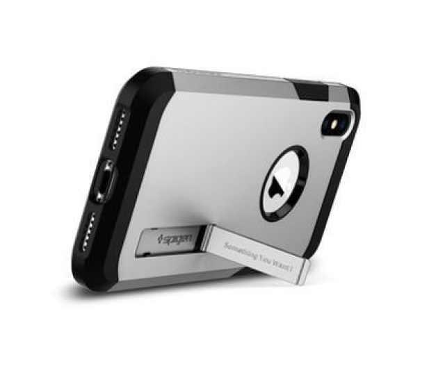 Spigen Etui Tough Armor do iPhone X srebrne - 1382041 - zdjęcie 2